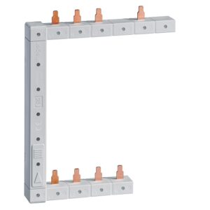 Hager- Bareta Busbar faza (L), 4P (3P+N),  63A, pini, 10mmp, 2 rânduri, verticala/stanga