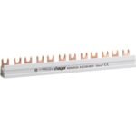 Hager- Bareta Busbar faza (L), 2P,  63A, furca, 10mm², 12M