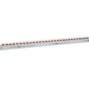 Hager- Bareta Busbar faza (L), 4P (3P+N),  80A, furca, 16mm², 58M (alimentare 3P+N/ieșire 1P+N)