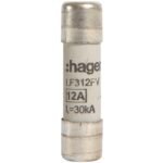 Hager- Siguranta fuzibila cilindrica 10x38mm,  12A, 1000V DC, gPV (set 10bc)