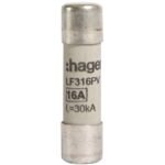 Hager- Siguranta fuzibila cilindrica 10x38mm,  16A, 1000V DC, gPV (set 10bc)