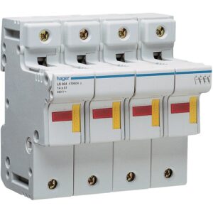 Hager- Separator Port fuzibil 4P (3P+N),  50A, AC, 14x51mm, 6M