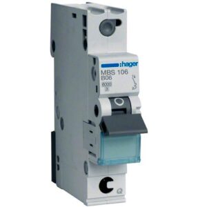 Hager MCB- Disjunctor 1P,  6A,  6kA, curba B, 1M, QuickConnect