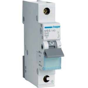 Hager MCB- Disjunctor 1P, 40A, 6kA, curbă B, 1M, QuickConnect