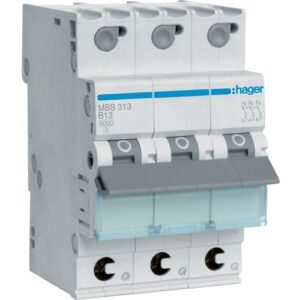 Hager MCB- Disjunctor 3P, 13A,  6kA, curbă B, 3M, QuickConnect
