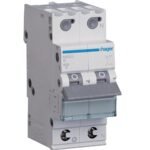 Hager MCB- Disjunctor 2P (1P+N), 63A,  6kA, curbă B, 2M, QuickConnect