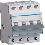 Hager MCB- Disjunctor 4P (3P+N), 16A,  6kA, curbă B, 4M, QuickConnect