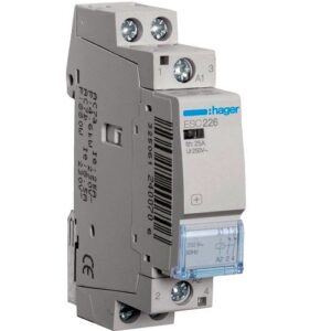 Hager- Contactor 2P, 25A, 230V, 2NI, 1M