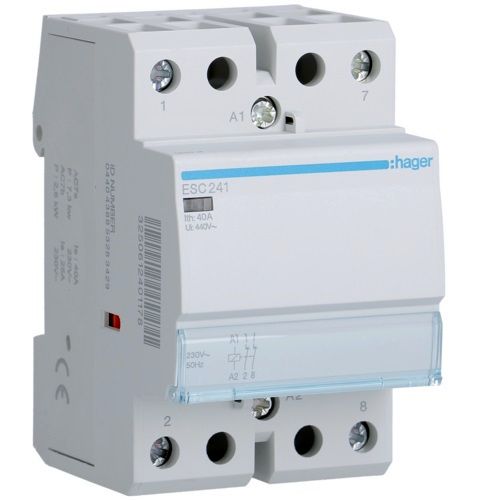 Hager- Contactor 2P, 40A, 230V, 2NI, 3M