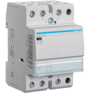 Hager- Contactor 3P, 40A, 230V, 3ND, 3M