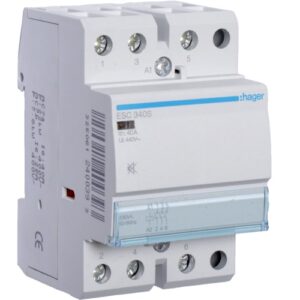 Hager- Contactor 3P, 40A, 230V, 3ND, silentios, 3M