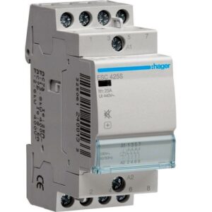 Hager- Contactor 4P, 25A, 230V, 4ND, silentios, 2M
