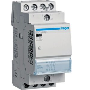 Hager- Contactor 4P, 25A, 230V, 4NI, silentios, 2M