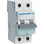 Hager MCB- Disjunctor 2P, 20A,  6kA, curba B, 2M, Bi-Connect