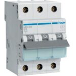 Hager MCB- Disjunctor 3P, 16A,  6kA, curba B, 3M, Bi-Connect