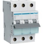 Hager MCB- Disjunctor 3P, 20A,  6kA, curba B, 3M, Bi-Connect