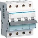 Disjunctor automat MCB 3P+N 63A 6kA curbă B 4M, Hager | MBN663