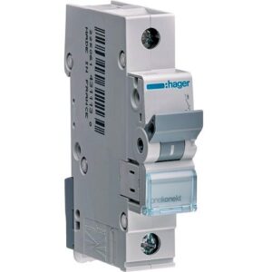 Hager MCB- Disjunctor 1P,  2A,  6kA, curba C, 1M, Bi-Connect