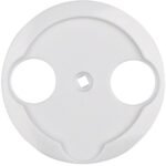 Berker- Tasta Frontala Priza R-TV, alb polar lucios, Serie 1930 Porzellan/1930/Glass