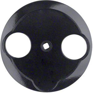 Berker- Tasta Frontala Priza R-TV, negru lucios, Serie 1930 Porzellan/1930/Glass