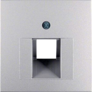Berker- Tasta Frontala Priza Date, aluminiu mat, S.1/B.3/B.7