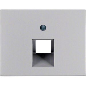 Berker- Tasta Frontala Priza Date, aluminiu mat, K.1/K.5
