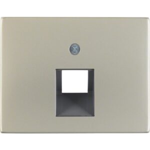 Berker- Tasta Frontala Priza Date, inox mat, K.1/K.5