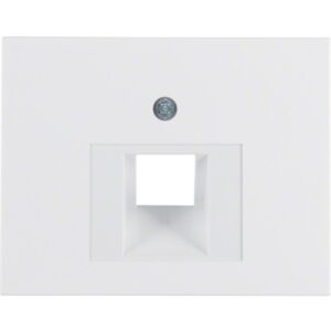 Berker- Tasta Frontala Priza Date, alb polar lucios, K.1/K.5