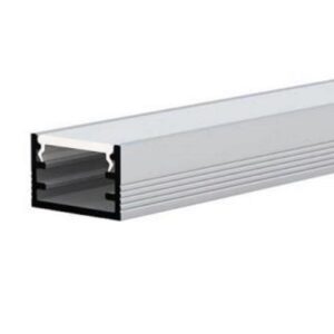 Profil Banda LED 6,65x17,3x2000, Aluminiu, cu dispersor, aparent, IP44, VALUE