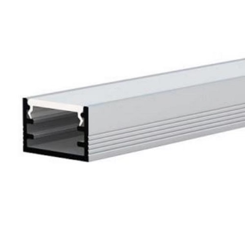Profil Banda LED 6,65x17,3x2000, Aluminiu, cu dispersor, aparent, IP44, VALUE