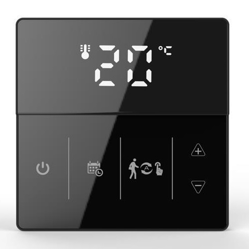 Termostat Saptamanal Digital, WiFi, incastrat, Black