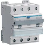 Hager RCBO- Disjunctor diferential 4P, 25A,  30mA, curba C,  6kA, tip A HI, 4M