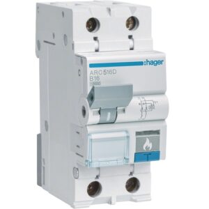 Hager AFDD- Dispozitiv protecție arc electric 2P (1P+N), 16A, curba B, 10kA, 2M