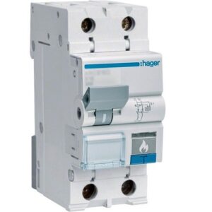 Hager AFDD- Dispozitiv protecție arc electric 2P (1P+N), 6A, curba B, 10kA, 2M