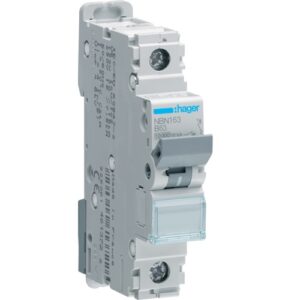 Hager MCB- Disjunctor 1P, 63A, 10kA, curba B, 1M, Bi-Connect