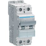 Hager MCB- Disjunctor 2P, 25A, 10kA, curba B, 2M, Bi-Connect