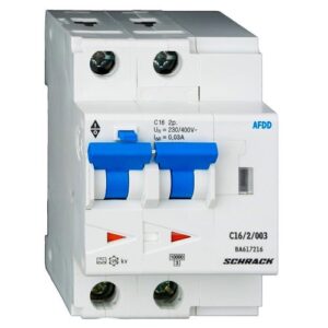 Schrack AFDD+RCBO- Dispozitiv Protectie arc electric 2P, 10A, 30mA, curba C, 10kA, tip A, 3M