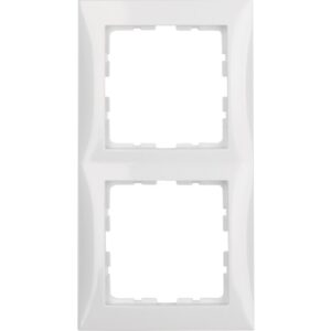 Berker S.1- Rama 2 aparate, alb polar lucios