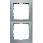 Berker S.1- Rama 2 aparate, aluminiu mat