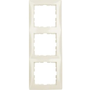 Berker S.1- Rama 3 aparate, alb lucios