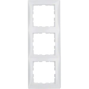 Berker S.1- Rama 3 aparate, alb polar lucios