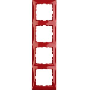 Berker S.1- Rama 4 aparate, rosu lucios