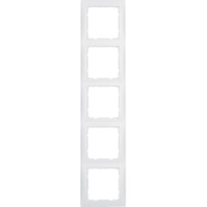 Berker S.1- Rama 5 aparate, alb polar mat