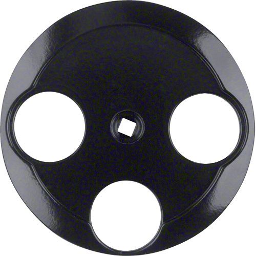 Berker- Tasta Frontala Priza R-TV-SAT, negru lucios, Serie 1930 Porzellan/1930/Glass