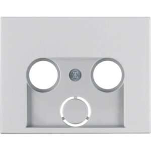 Berker- Tasta Frontala Priza R-TV-SAT, aluminiu mat, K.1/K.5