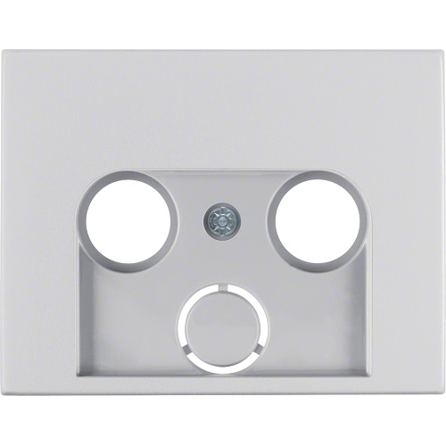 Berker- Tasta Frontala Priza R-TV-SAT, aluminiu mat, K.1/K.5