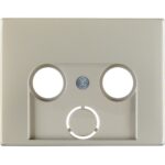 Berker- Tasta Frontala Priza R-TV-SAT, inox mat, K.1/K.5