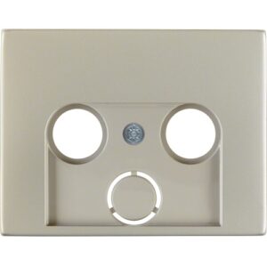Berker- Tasta Frontala Priza R-TV-SAT, inox mat, K.1/K.5