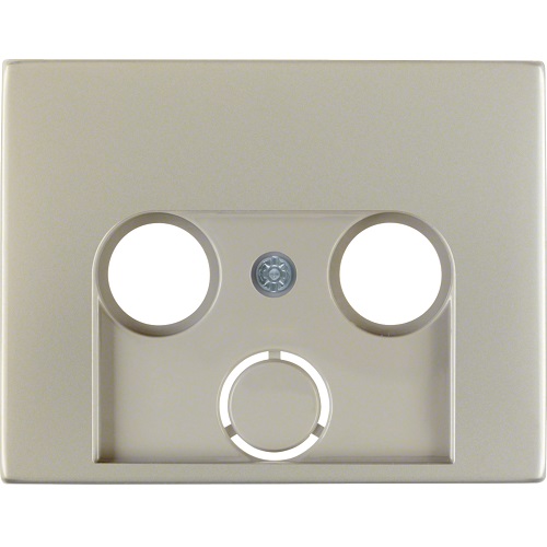 Berker- Tasta Frontala Priza R-TV-SAT, inox mat, K.1/K.5