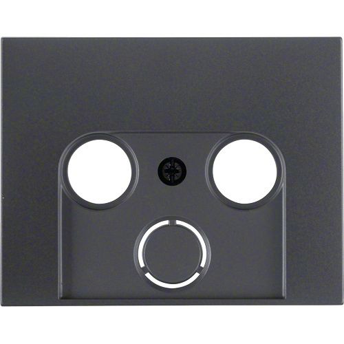 Berker- Tasta Frontala Priza R-TV-SAT, antracit mat, K.1/K.5